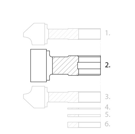 FP0602W134-0001 Frez nasadzany prosty Nr.2 120x55/40 z=4.0 HM do zestawów FP-05 / FP-06 / FP-15 / FP-16
