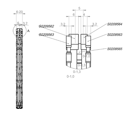 WHZP00872 Zestaw pił tarczowych PI-402 EVO2 200x6-20/30 z=2x18 + 3x6 GM y=15° +zestaw przekładek
