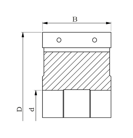 G101-080-2504-0 Głowica nasadzana prosta 1100-1 HM 80x50/30 z=4.0 HM obróbka powierzchni płaskich / formatowanie wymienne płytki HM