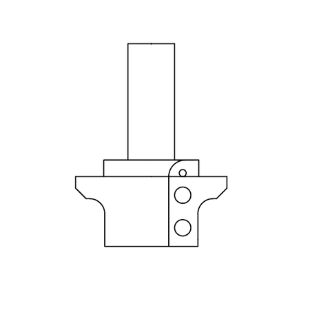GTF.0014.10 Głowica profilowa GTF 65/20x30 z=2.1. HM Prawa Front meblowy profil 1.1, głowica do zestawu profil 1