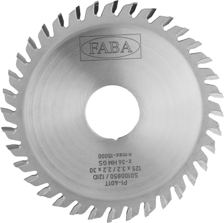 S0100850 Piła tarczowa PI-401T 125x3,2/2,2x30 z=36 GS y=10° Piłka tarczowa do rowków / rozcinanie