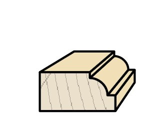 P101W125L0006 Frez nasadzany profilowy P-101 125x17/30 z=4.0 HM zaokrąglanie krawędzi promieniem R