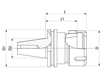 TCNC.1006P Oprawka zaciskowa ISO30 ER 40 L=58,5