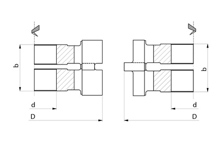 D1000S140A0002 Zestaw frezów profilowych 140/40 z=4.0 HSS deska podłogowa profil 6200/10