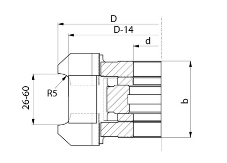 FP0600W134-0001 Zestaw frezów profilowych FP-06 134x26-60/40 z=4.0 HM obustronne zaokrąglanie i fazowanie krawędzi 5/45°