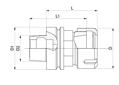 TCNC.1004P Oprawka zaciskowa HSK63 ER 40 L=76,5