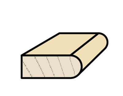 P107W125-0005 Frez nasadzany profilowy P-107 125x30/30 z=4.0 HM profilowanie półwałka promieniem R