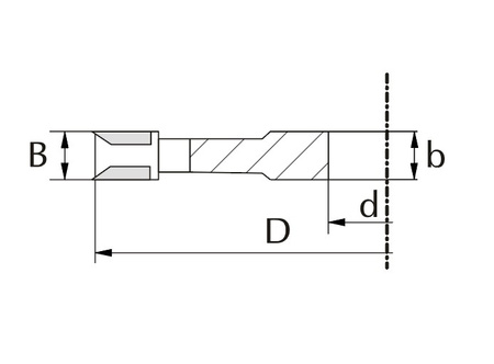 3111W125-0005 Frez nasadzany prosty z nacinakami 3110-1 125x10/30 z=2 v2+2 HM dokładne wykonywanie rowków
