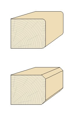 FP0501W134L0001 Frez nasadzany profilowy Nr.1 134x20/40 z=4.0 HM zaokrąglanie i fazowanie krawędzi 5/45° do zestawów FP-05 i FP-06