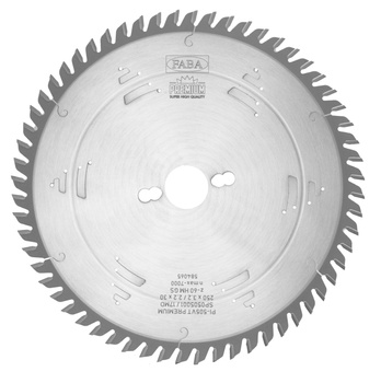 SP0505001 Piła tarczowa PI-505VT Premium 250x3,2/2,2x30 z=60 GS y=10° Piła uniwersalna / przemysłowe cięcie wzdłużne i poprzeczne