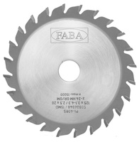 S0800348 Piła tarczowa PI-408S 125x3,1-4,3/2,5x20 z=24 GR/GM Podcinak / stożkowy