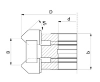 FP1600S134-0001 Zestaw frezów profilowych FP-16 134x16-36/40 z=4.0 HSS obustronne fazowanie krawędzi pod kątem 45°/45°