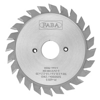 S0501004 Piła tarczowa PI-405S 100x2,8-3,6/1,0-2,2x20 z=2x12 GM y=12° Podcinak / zestaw z regulacją do rowków / regulowana szerokosć przekładkami