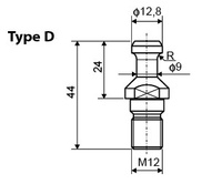 TCNC.1046 Końcówka do oprawki ISO30 Typ D