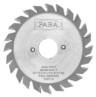 S0501005 Piła tarczowa PI-405S 100x2,8-3,6/1,0-2,2x22 z=2x12 GM y=12° Podcinak / zestaw z regulacją do rowków / regulowana szerokosć przekładkami