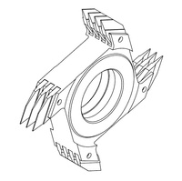 FZK12NS160-001 Frez nasadzany do złącz 160x28,6/40 z=2+2 HSS do łączenia poprzecznego, złącze 10/10x3,8 bez obcinania czoła / na maszyny bez piły do formatowania