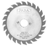 S0501009 Piła tarczowa PI-405S 120x2,8-3,6/1,0-2,2x22 z=2x12 GM y=12° Podcinak / zestaw z regulacją do rowków / regulowana szerokosć przekładkami