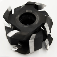 FP0600S134-0002 Zestaw frezów profilowych FP-06 134x26-60/40 z=4.0 HSS obustronne zaokrąglanie i fazowanie krawędzi 5/45°