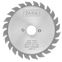 S0501006 Piła tarczowa PI-405T 120x2,8-3,6/1,0-2,2x20 z=2x12 GM y=12° Podcinak / zestaw z regulacją do rowków / regulowana szerokosć przekładkami